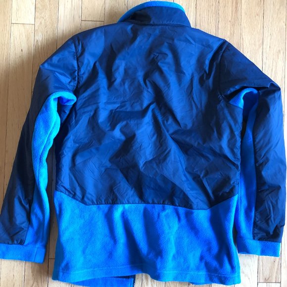 Columbia Steens Mt Overlay Fleece Jacket Boys L 14/16 in Indigo & Navy - Picture 5 of 9